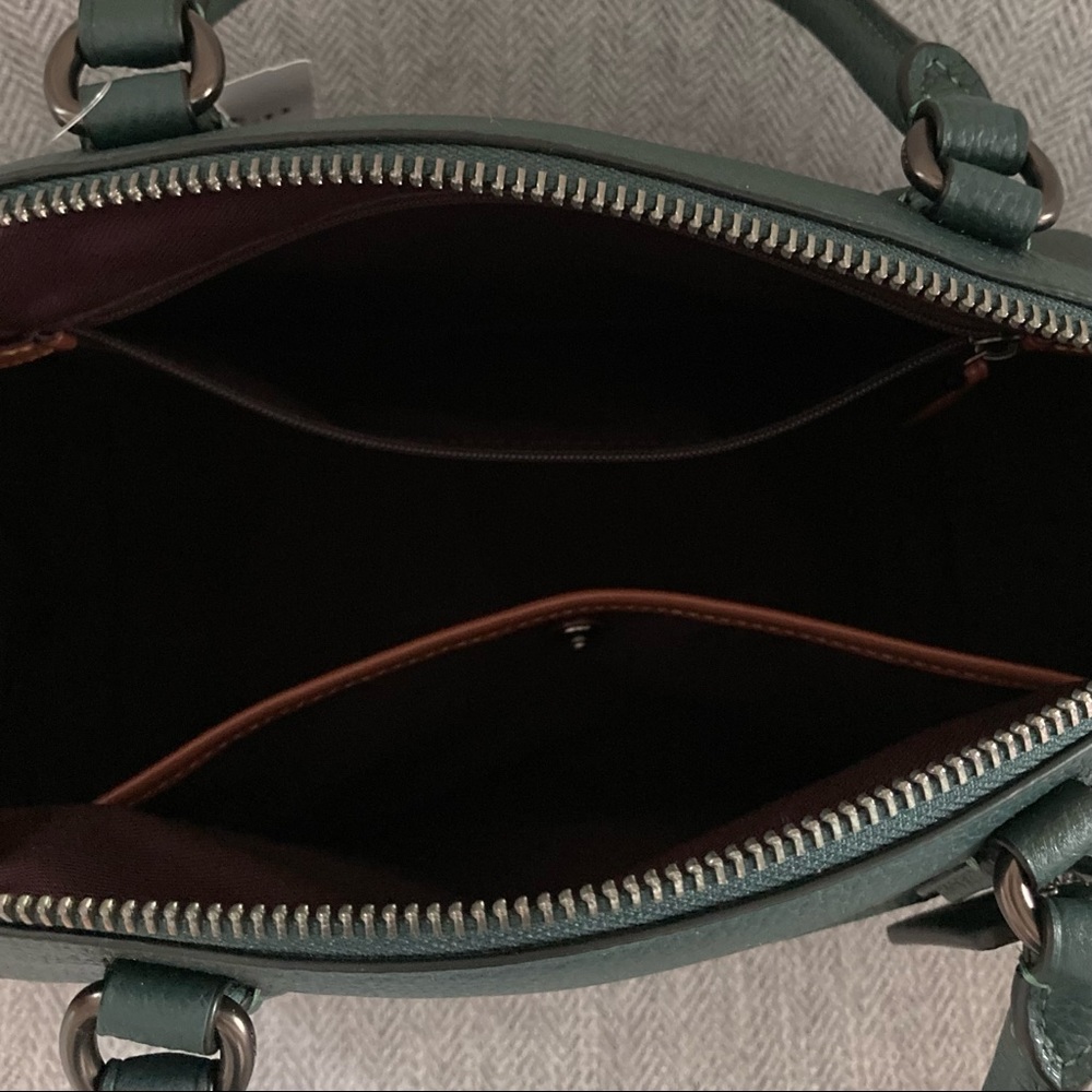 Coach Elise Satchel Crossbody Hand Bag Gunmetal - Picture 11 of 14